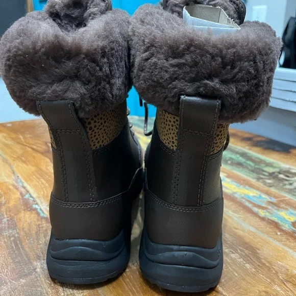 New In Box Ugg Zaylee Cheetah Waterproof Boots